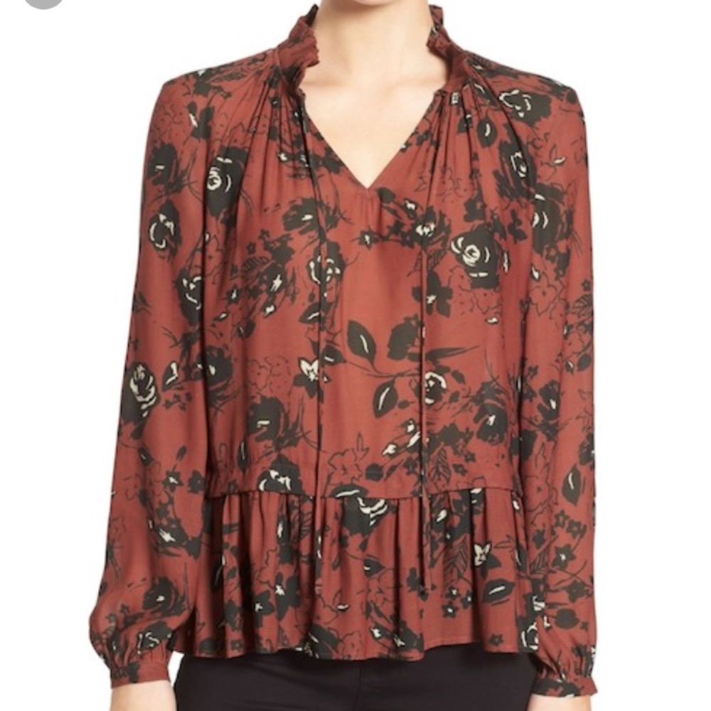 Ro&De floral poet blouse